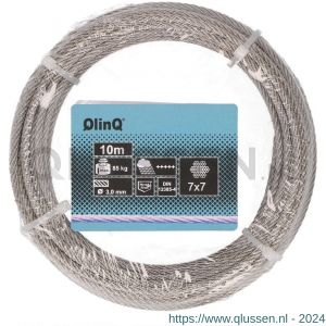 QlinQ staaldraad 3 mm RVS 10 m rol 1095927