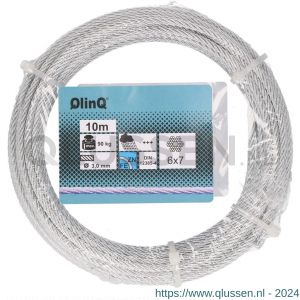 QlinQ staaldraad 3 mm verzinkt 10 m rol 1095929