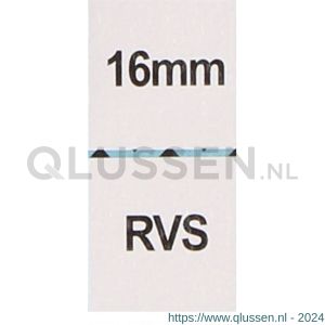 QlinQ touwwervel 16 mm RVS 1095934