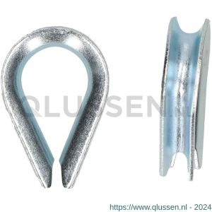 QlinQ puntkous 3 mm verzinkt set 2 stuks 1095947