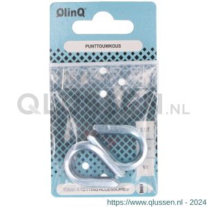 QlinQ puntkous 5 mm verzinkt set 2 stuks 1095948