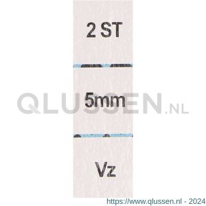 QlinQ puntkous 5 mm verzinkt set 2 stuks 1095948