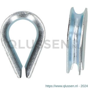 QlinQ puntkous 5 mm verzinkt set 2 stuks 1095948