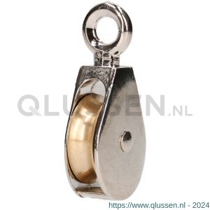 QlinQ katrol 10 mm enkel vernikkeld 1095959