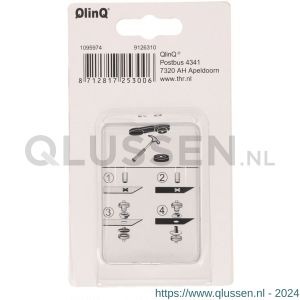 QlinQ drukknoop 13 mm vernikkeld met tool 1095974