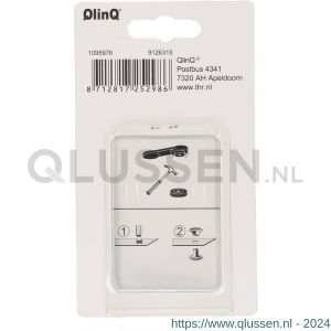 QlinQ holniet 9 mm vernikkeld met tool set 15 stuks 1095976