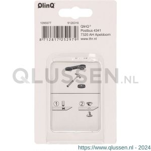 QlinQ holniet 11 mm vernikkeld met tool set 8 stuks 1095977