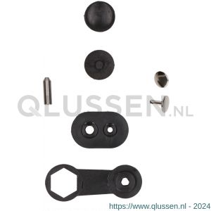 QlinQ holniet 11 mm vernikkeld met tool set 8 stuks 1095977