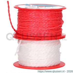 QlinQ multikoord PP 1.3 mm gedraaid rood of wit 40 m rol 1095979
