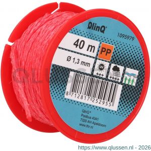 QlinQ multikoord PP 1.3 mm gedraaid rood of wit 40 m rol 1095979