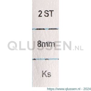 QlinQ spinbandhaak 8 mm metaal zwart set 2 stuks 1096014