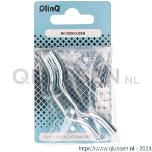 QlinQ koordhouder 80 mm verzinkt set 2 stuks 1096077