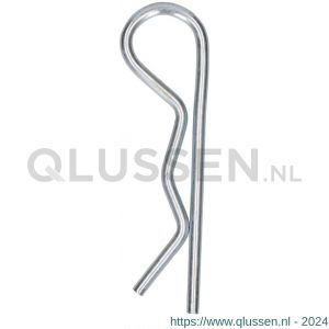 QlinQ borgclip 3 mm enkel verzinkt set 4 stuks 1096081