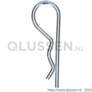 QlinQ borgclip 4 mm enkel verzinkt set 2 stuks 1096082