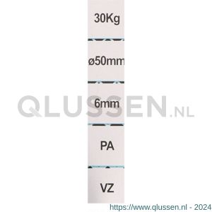 QlinQ hijskatrol enkel 1 oog verzinkt 50 mm 1096091