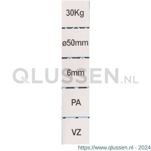 QlinQ hijskatrol enkel 2 ogen verzinkt 50 mm 1096092