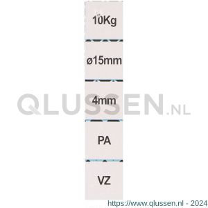 QlinQ schroefkatrol 15 mm verzinkt 1096099