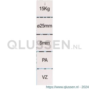 QlinQ schroefkatrol 25 mm verzinkt 1096100