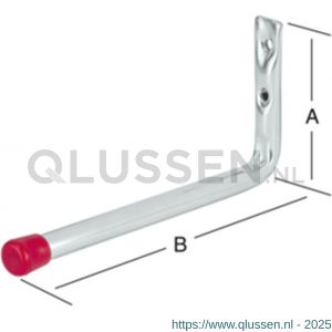 QlinQ wandhaak recht 71x176 mm verzinkt 1104248