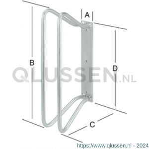 QlinQ fietsstandaard 328x72x231 mm verzinkt 1104254