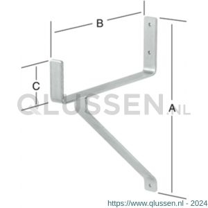 QlinQ zware haak 350x250x80 mm verzinkt 100 kg 1104260