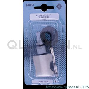 QlinQ knop sleutel oplegkastslot 7 mm vernikkeld 1106135