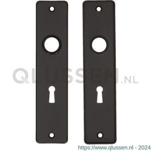 QlinQ renovatieschild 180/41 sleutelgat SLG 56 mm aluminium zwart blister 1106149