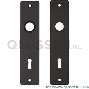 QlinQ renovatieschild 180/41 sleutelgat SLG 72 mm aluminium zwart blister 1106150