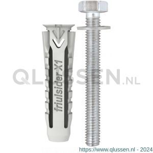 FM X1 universeelplug 12x60 mm geleverd met zeskantbout M8 45726060