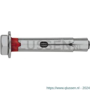 Index CH-A2 krachtkeilanker met zeskantbout M10x70 mm diameter 14 mm RVS A2 IXACHTA214C