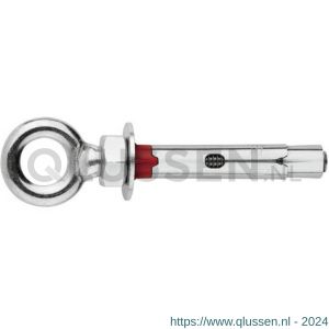 Index CH-AF A2 krachtkeilanker met gesmede oogbout M6x45 mm diameter 8 mm RVS A2 IXACHAA208C