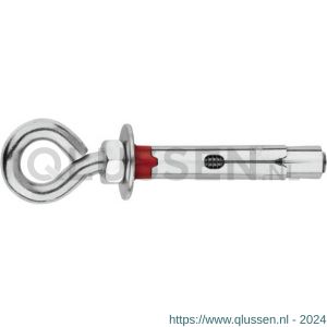 Index CH-AR krachtkeilanker met oogbout M12x80 mm diameter 16 mm verzinkt IXACHA16C