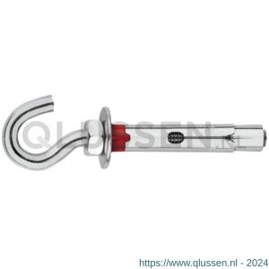 Index CH-GA krachtkeilanker met haakbout M10x70 mm diameter 12 mm verzinkt blister IXBZACHG12C