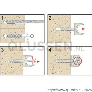 FM CTC zadelklem met meegegoten plug voor 25 mm 47121025