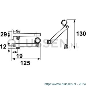 QlinQ klepraamsluiting RVS recht 125 mm 1034618