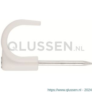 Index GR-NY BL kabelclip met nagel wit 2x1-1.5 mm nylon IXGRBL070
