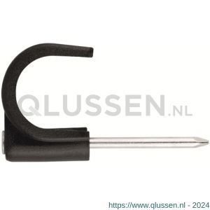 Index GR-NY N kabelclip met nagel zwart 2x1 mm nylon IXGRNE060