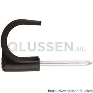 Index GR-NY N kabelclip met nagel zwart 3x6 mm nylon IXGRNE120