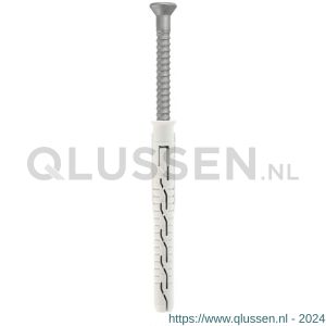 Klimas KPS-FAST-S kozijnplug nylon 8x120 mm platte kop PK Torx T 30 verzinkt ETA KLKPSFAST08120S