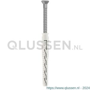 Klimas KPS-FAST-S kozijnplug nylon 8x80 mm platte kop PK Torx T 30 verzinkt ETA KLKPSFAST08080S