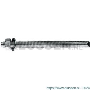 Index MO-ES draadstang met moer met ring M10x115 mm diameter 10 mm verzinkt 4 per zak IXLSMOES10115