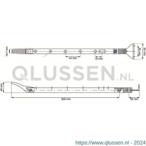 QlinQ raamuitzetter 30 cm zilver met pen 1110291