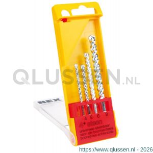 REX set 4+ universele steen- en betonboor 4 delig 40045044