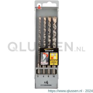 Diager Twister-Plus set 4 stuks L160 5-6-8-10 mm 14400004