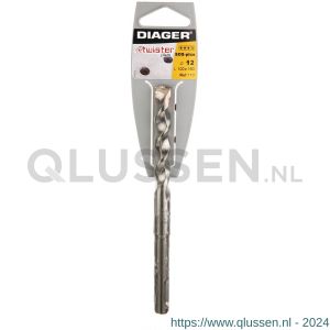 Diager Twister-Plus betonboor 12.0x460 mm SDS Plus 14000504