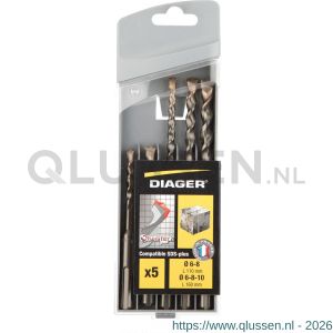 Diager Twister-Plus betonboorset 5 stuks 14400024