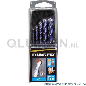 Diager set Solo 5 stuks universeel Multi 4-5-6-8-10 mm 14400056