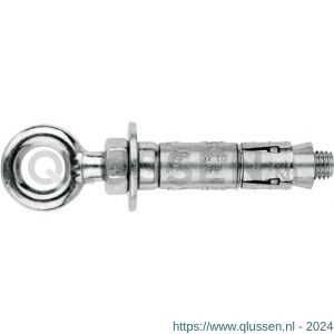 Index ZA-AF keilhuls met gesmede oogbout M8x50 mm diameter 14 mm verzinkt IXAZAMAFO08
