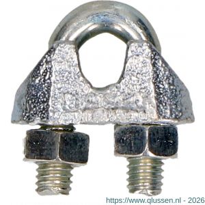 Steelies Ultimate staaldraadklem DIN 741 1/4 inch 6 mm verzinkt QM110600001