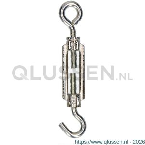 Steelies Ultimate draadspanner DIN 1480 M6x110 mm haak en oog verzinkt QN110601101